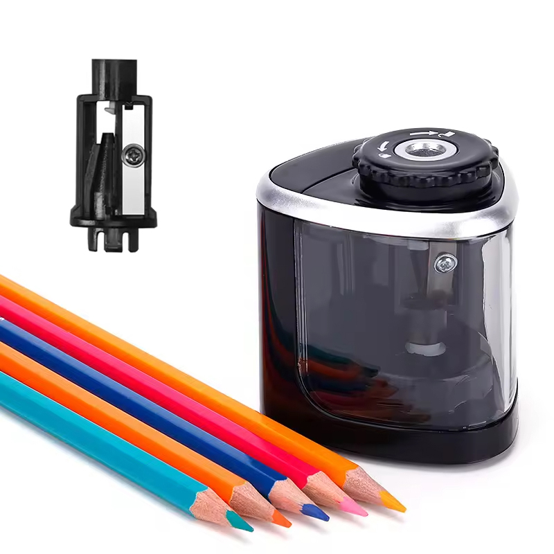 Electric Pencil Sharpener Usb - เครื่องเหลาดินสอไฟฟ้าแบบพกพา ใช้แบตเตอรี่ ขนาด 6 มม.-8 มม.
