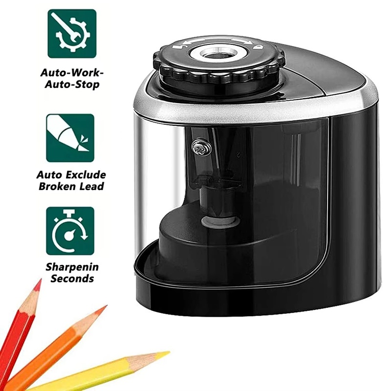 Electric Pencil Sharpener Usb - เครื่องเหลาดินสออัตโนมัติแบบตั้งโต๊ะ เครื่องเหลาดินสอไฟฟ้า ขนาด 6 มม.-8 มม.