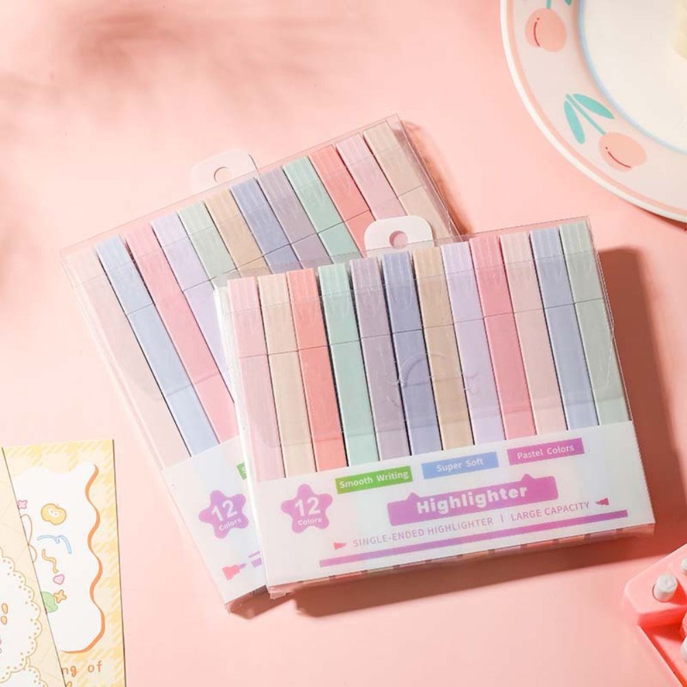 Double Headed Highlighter ปากก - Pastel Highlighter Set Double Ended บทวิจารณ์และราคา