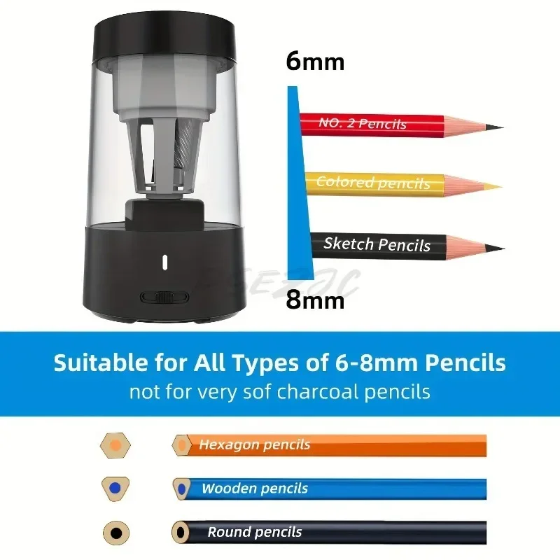 เครื่องเหลาดินสอไฟฟ้าแบบพกพาอั - Electric Pencil Sharpener Usb บทวิจารณ์และราคา
