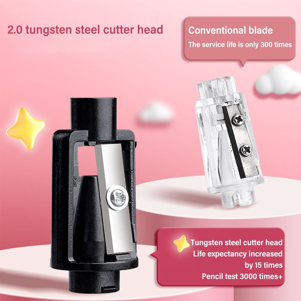 น่ารักการ์ตูนแบตเตอรี่ชาร์จกบเ - Electric Pencil Sharpener Usb บทวิจารณ์และราคา