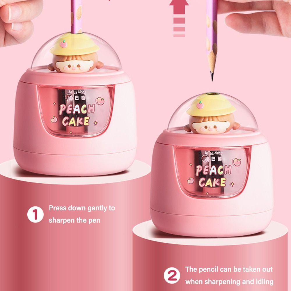 น่ารักการ์ตูนแบตเตอรี่ชาร์จกบเ - Electric Pencil Sharpener Usb บทวิจารณ์และราคา